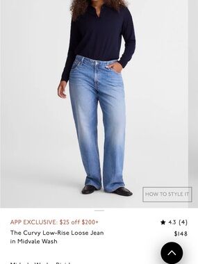 Madewell Light Blue Relaxed Curvy Low-Rise Jeans. LIKE NEW